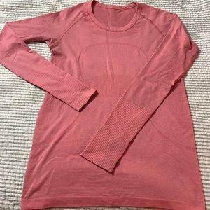 Lululemon pink long sleeve swiftly size 8